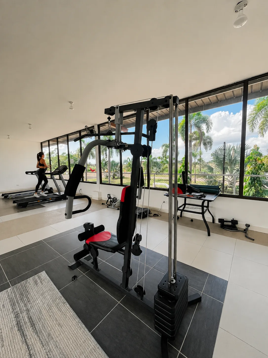 Gimnasio equipado del proyecto